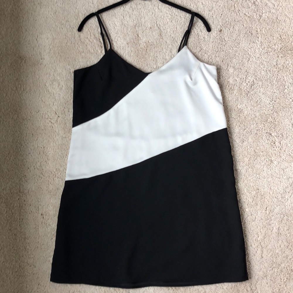 Parker Black and White Party Dress